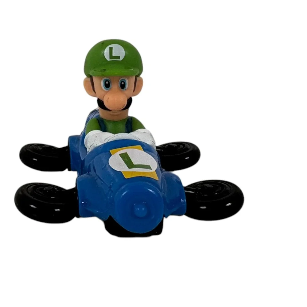 McDonalds Luigi Kart Toy Kids OS Blue Excellent Mario Kart 8 Deluxe 2024